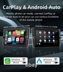 Radio de voiture stéréo Android Double Din avec GPS Nav Player WIFI 1+32G avec caméra arrière à 8 LED