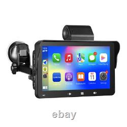 Radio de voiture stéréo portable 7 pouces sans fil avec Carplay Apple et Android Auto lecteur MP5