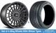 Roues En Alliage Rotiform Et Pneus D'hiver 17 Pour Alfa Romeo 156 Gta V6 02-08