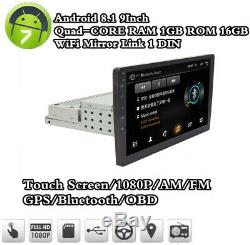 Simple 1din Android 8.1 9inch Quad Core Car Stereo Mp5 Gps Fm Radio Wifi