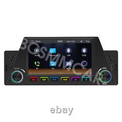 Stéréo de voiture 4,7 pouces pour lecteur multimédia Apple Carplay Android Auto avec lumières colorées