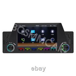 Stéréo de voiture 4,7 pouces pour lecteur multimédia Apple Carplay Android Auto avec lumières colorées