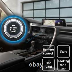 Système d'alarme de voiture universelle avec un démarrage sans clé passif à un bouton - Ensemble de télécommande