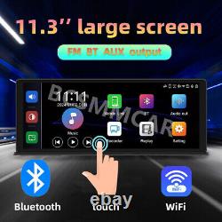 Tableau de bord de la voiture Dash Cam Double objectif CarPlay & Android Auto Enregistreur vidéo 4k DVR