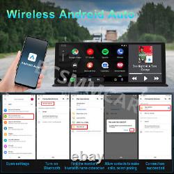 Tableau de bord de la voiture Dash Cam Double objectif CarPlay & Android Auto Enregistreur vidéo 4k DVR