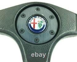 Véritable Momo 360mm Volant En Cuir. Alfa Romeo Sz, Alfetta Araignée Etc 9c