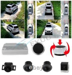 Voiture 360° 3d Panoramique Caméra Oiseaux Oiseaux Surround Vue Parking Moniteur Système Dvr