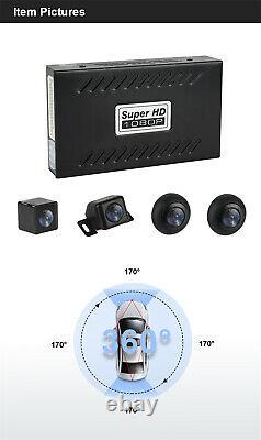 Voiture 360 Degree Seamless Panoramic Parking Monitoring System+4 Waterproof Camera