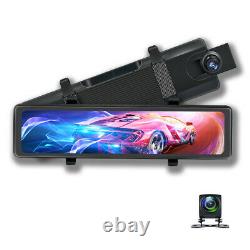 Vue Arrière Miroir Dash Cam Caméra Vidéo Enregistreur Voiture Dvr Wifi Adas Bt Gps Sat Nav